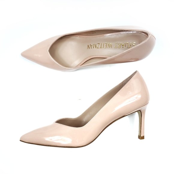 Stuart Weitzman Shoes - Stuart Weitzman Womens Anny 70 Pumps 7.5 Poudre Blush Pink Pointed Toe Heels